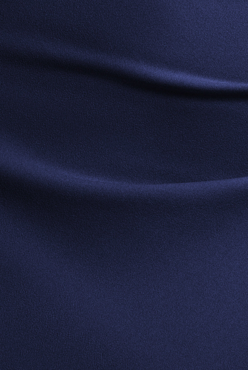 Goddiva Off The Shoulder Draped Sleeve Maxi Dress With Diamante Neckline - Navy Blue