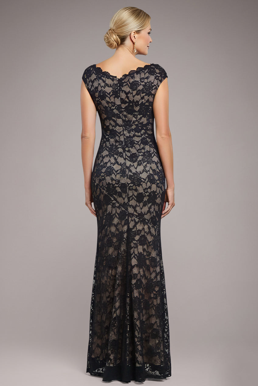 Goddiva Off The Shoulder Scalloped Neck Maxi Dress - Black