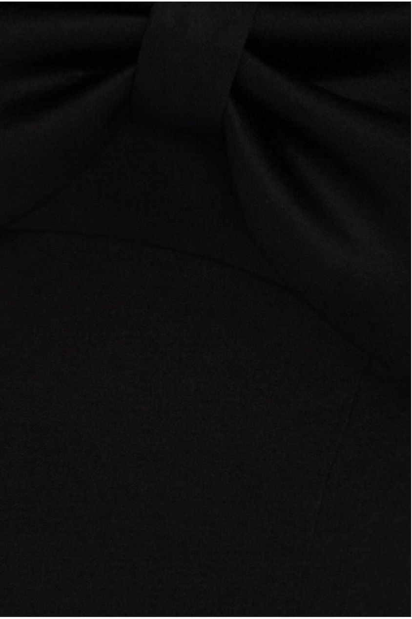 Goddiva Front Bow Off The Shoulder Mini Dress - Black