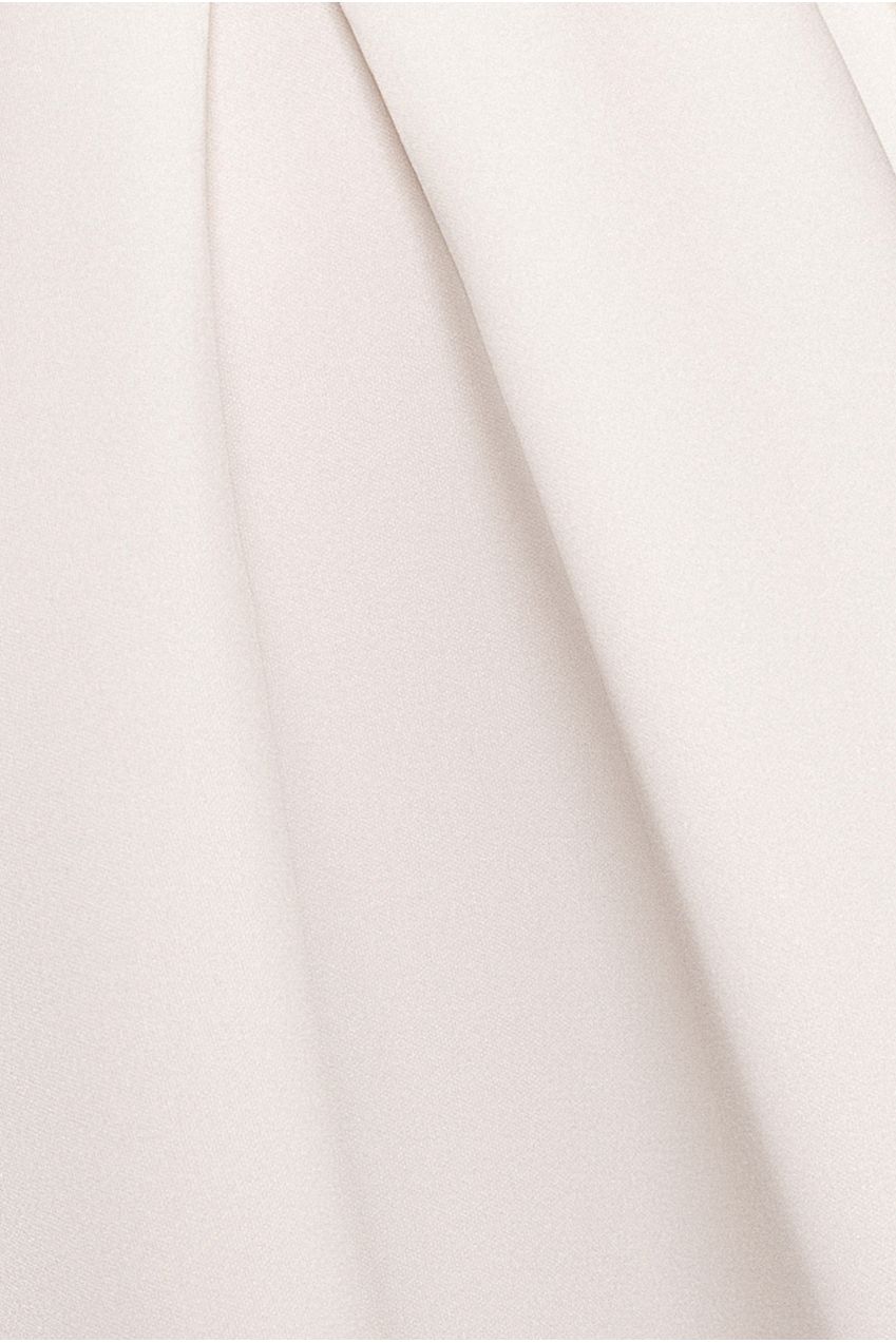 Goddiva Contrast Halter Neck Pleated A Line Midaxi Dress - Black Cream