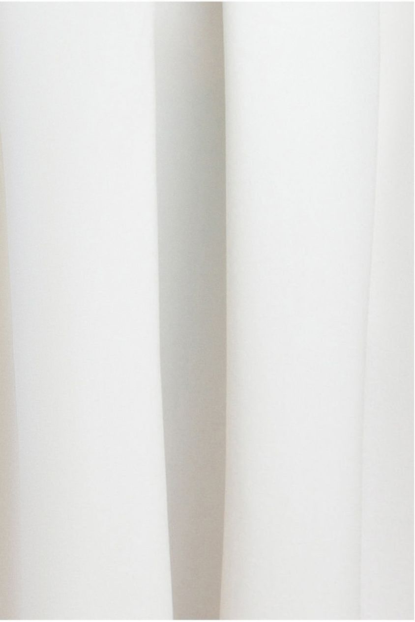 Goddiva Contrast Halter Neck Pleated A-Line Midaxi Dress - Black Cream