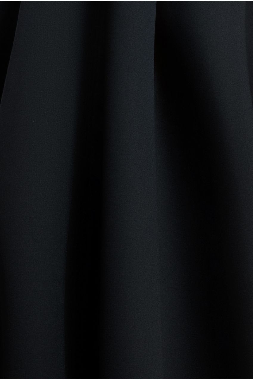 Goddiva Halter Neck Pleated A-Line Midaxi Dress - Black