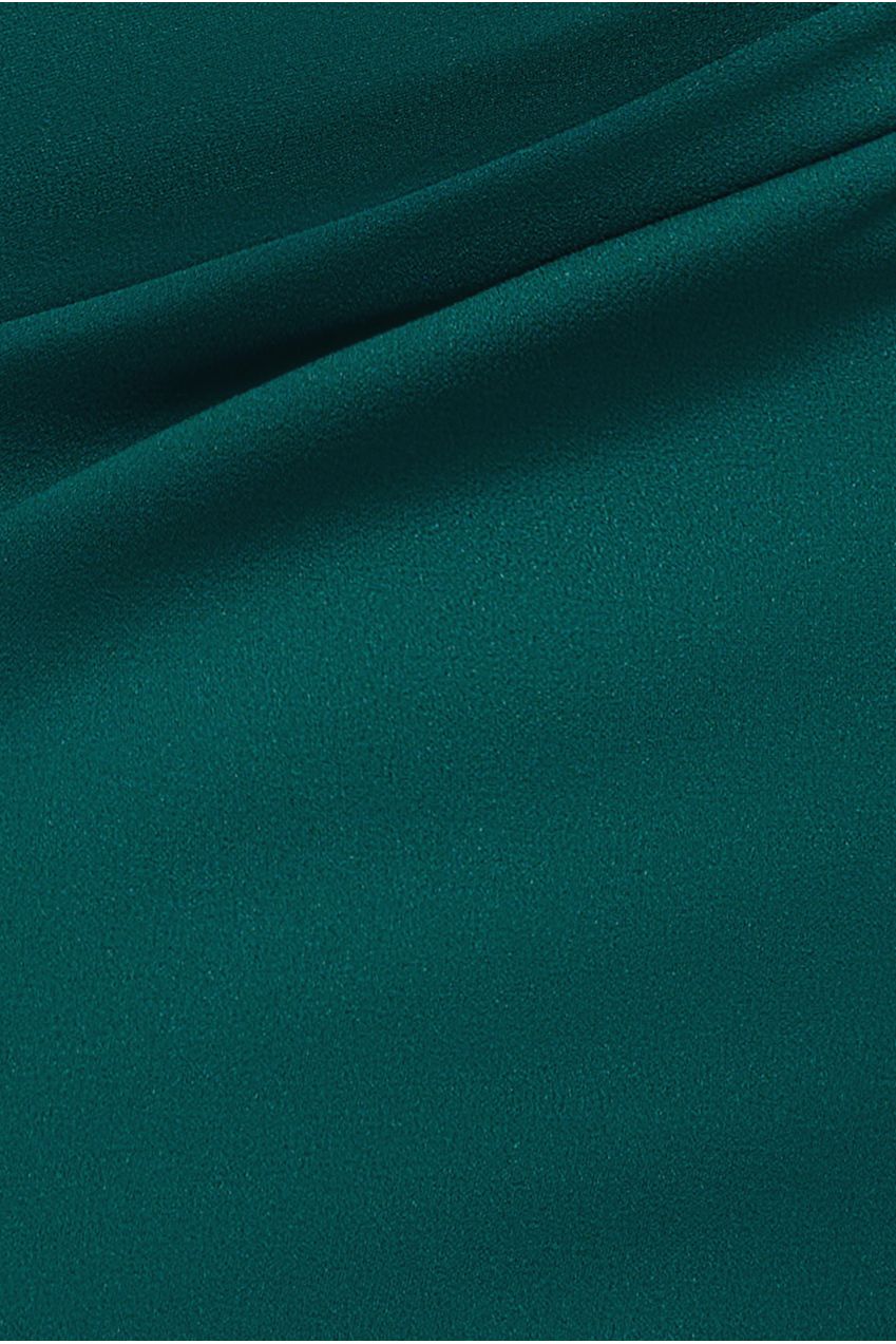 Goddiva Off The Shoulder 3D Puffed Sleeve Sweetheart Maxi Dress - Emerald Green