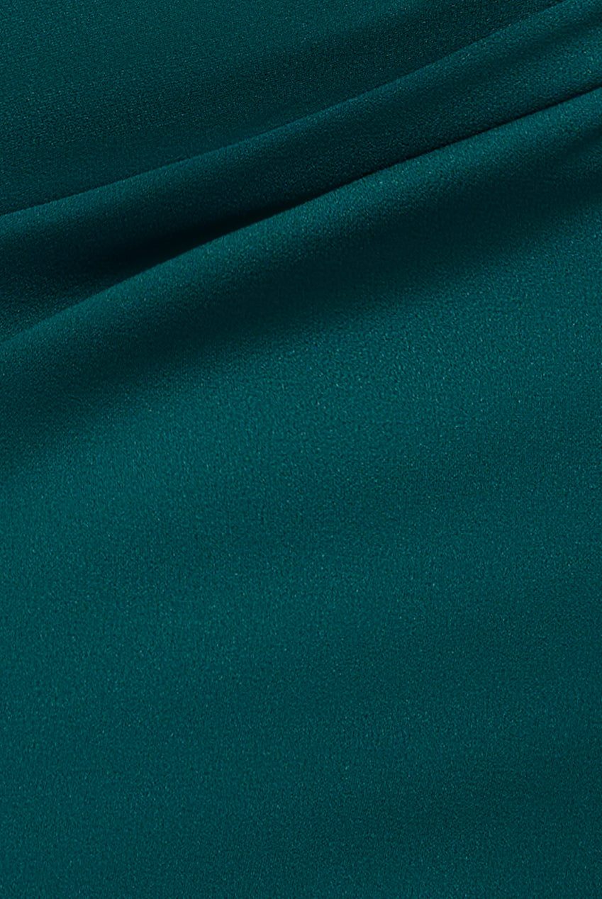 Goddiva Off The Shoulder 3D Puffed Sleeve Sweetheart Maxi Dress - Emerald Green