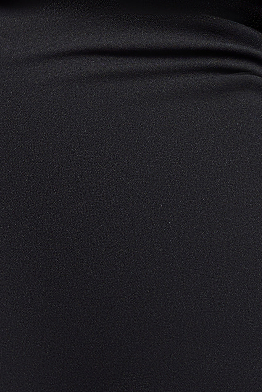 Goddiva Diamante Embellished Neck Bodycon Maxi Dress - Black