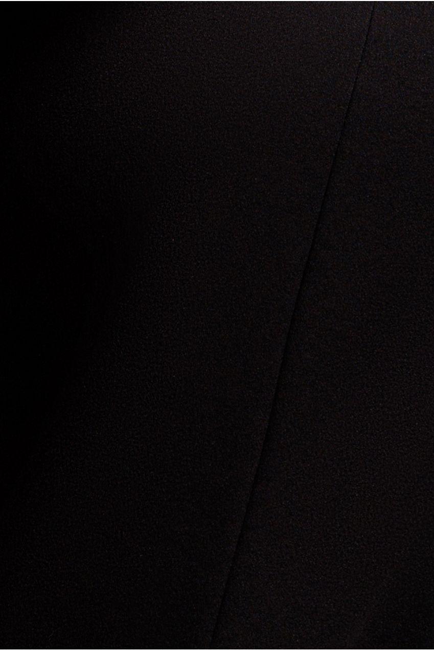 Goddiva Off Shoulder Back Satin Bow Scuba Maxi Dress - Black