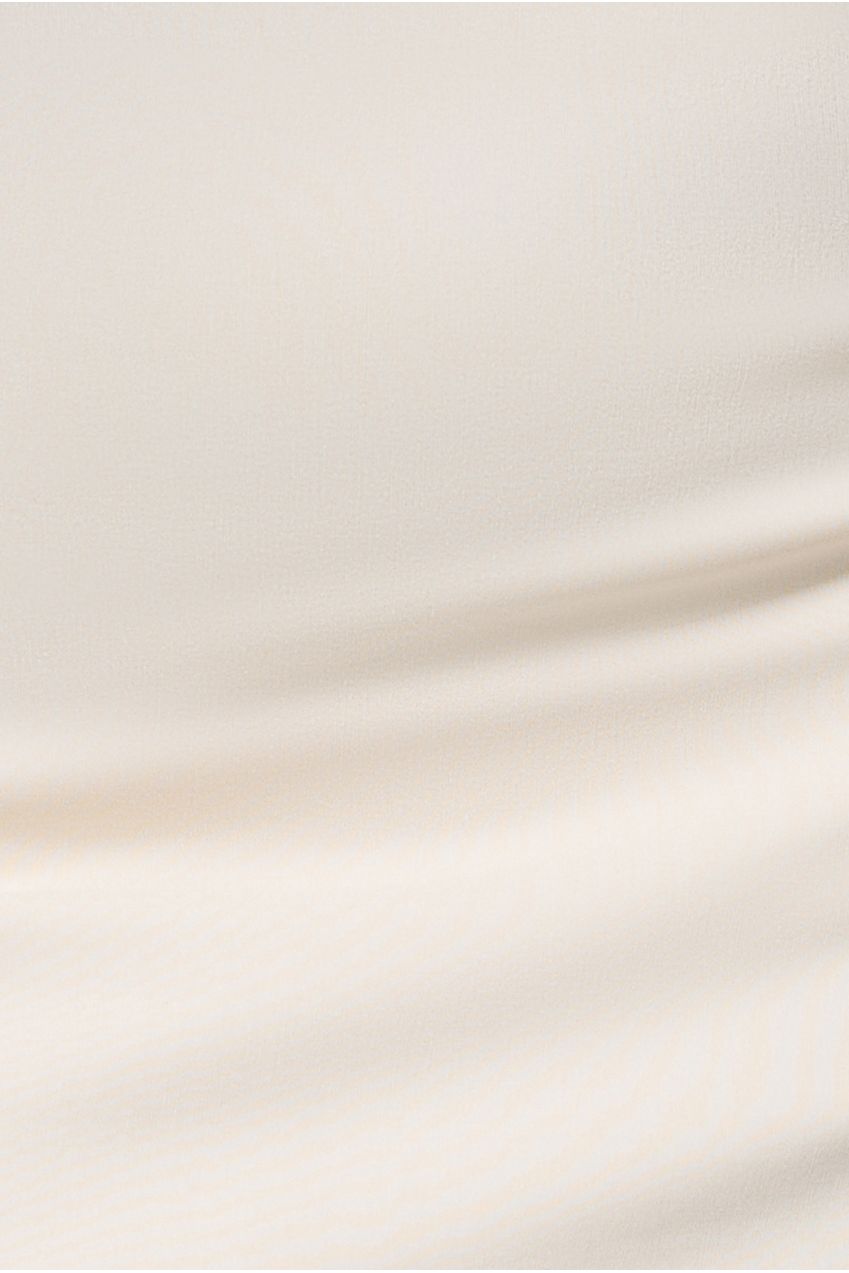 Goddiva Halter Neck Puff Hem Mermaid Midaxi Dress - Cream