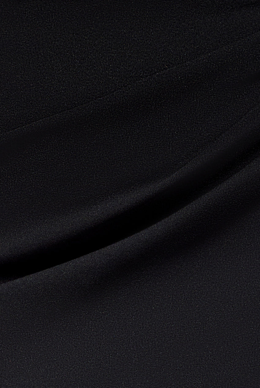 Goddiva Jacquard Puff Sleeve Sweetheart Scuba Maxi Dress - Black