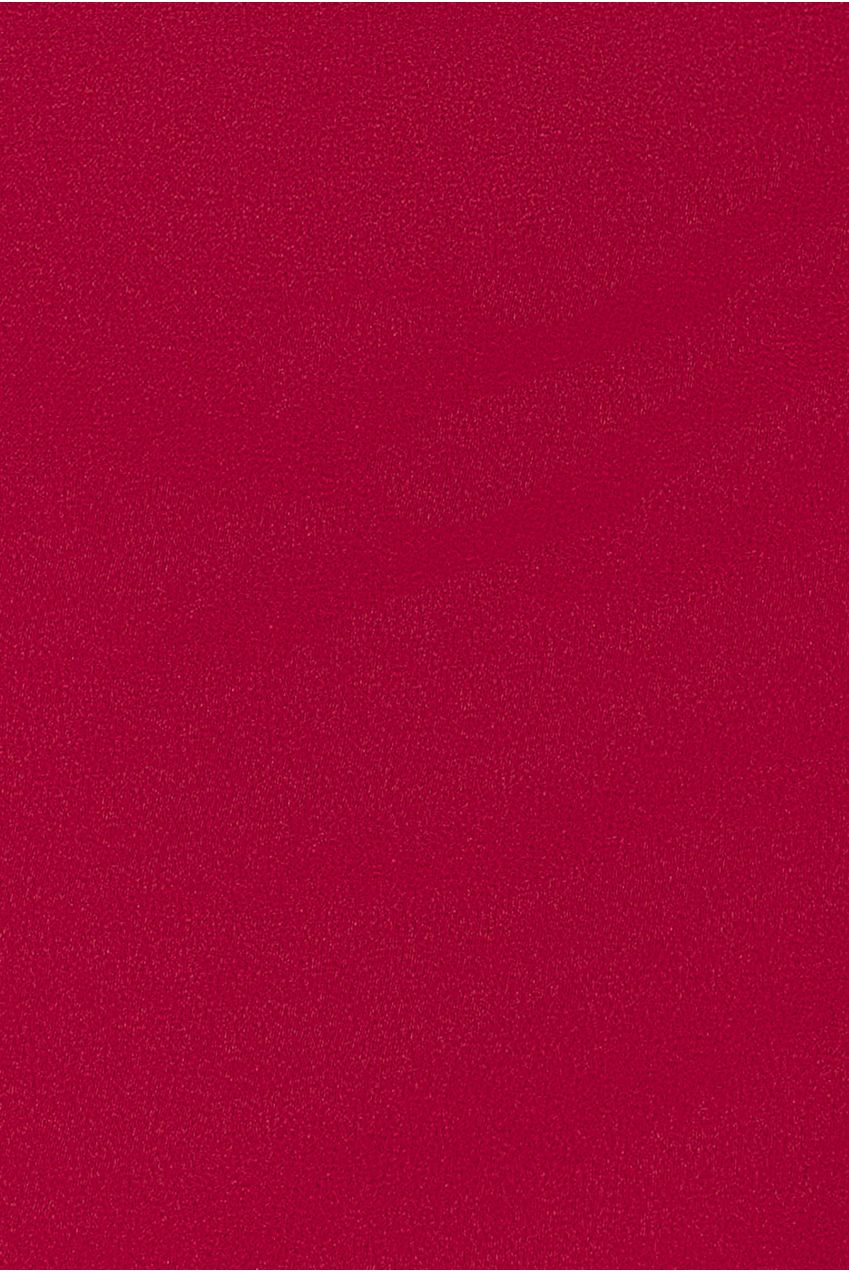 Goddiva Plunging Neck Pleated Sleeves Scuba Maxi Dress - Burgundy Red