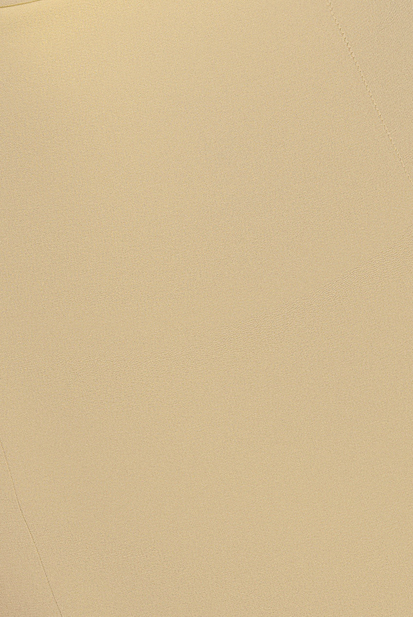 Goddiva Chiffon Cowl Off Shoulder Wing Tiered Midi Dress - Butter Yellow