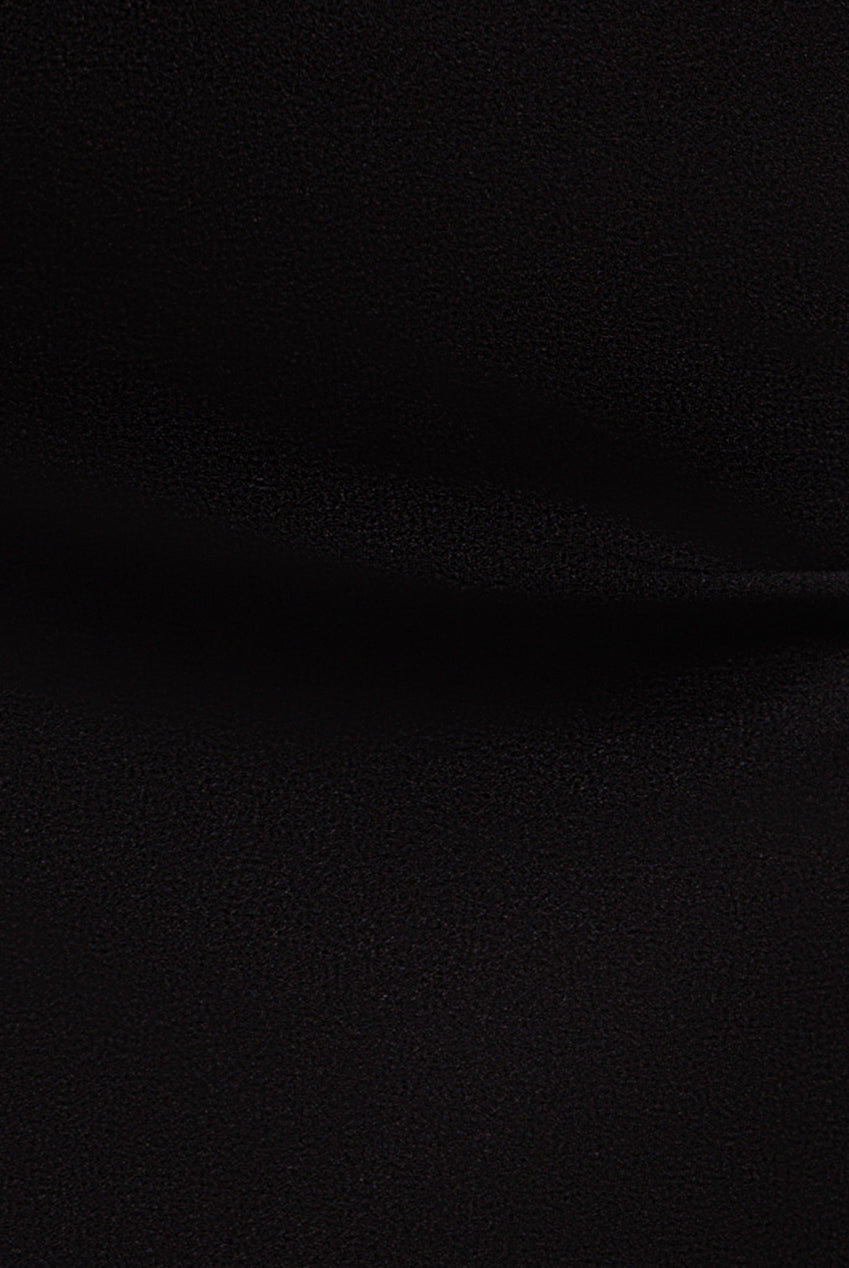 Goddiva Scuba Off The Shoulder Velvet Bow Maxi Dress - Black