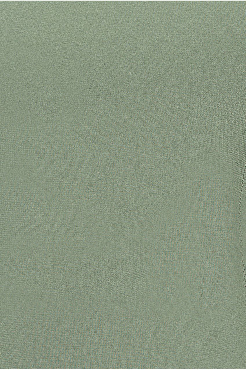 Goddiva Multiway Cape Chiffon With Embellished Trim Maxi Dress - Sage Green