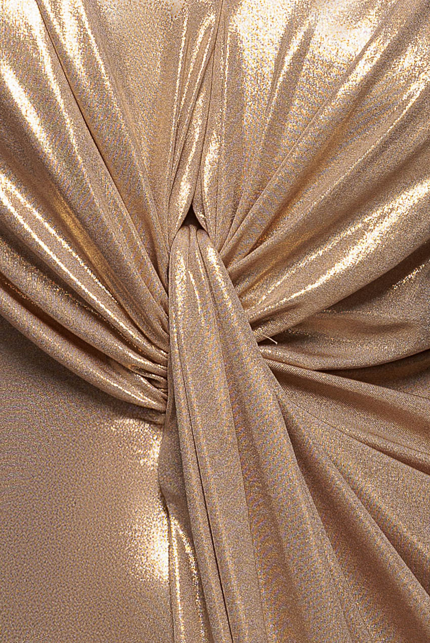 Goddiva Draped Maxi Cleopatra-Inspired Halloween Costume - Gold
