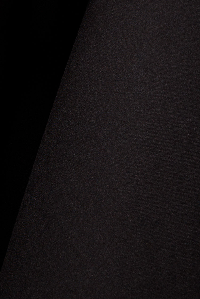 Goddiva Scuba Off The Shoulder Velvet Bow Skater Midi Dress - Black