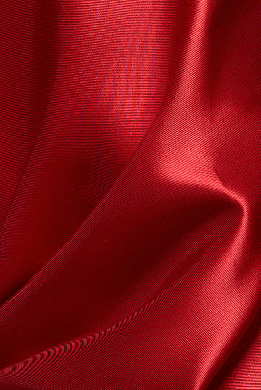 Goddiva Off Shoulder Back Satin Bow Wrap Crepe Midi Dress - Red