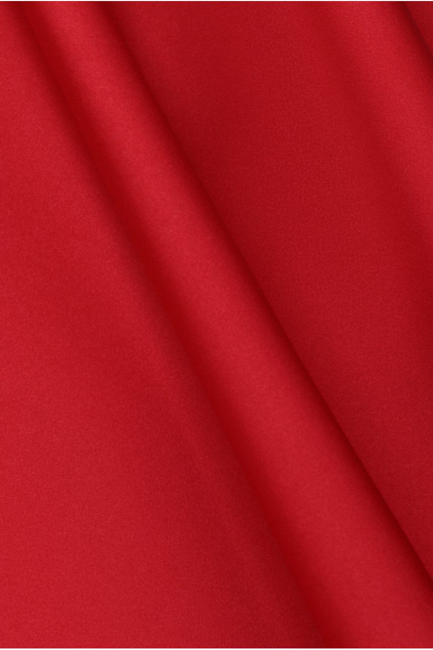 Goddiva One Shoulder A Line Midi Dress - Red