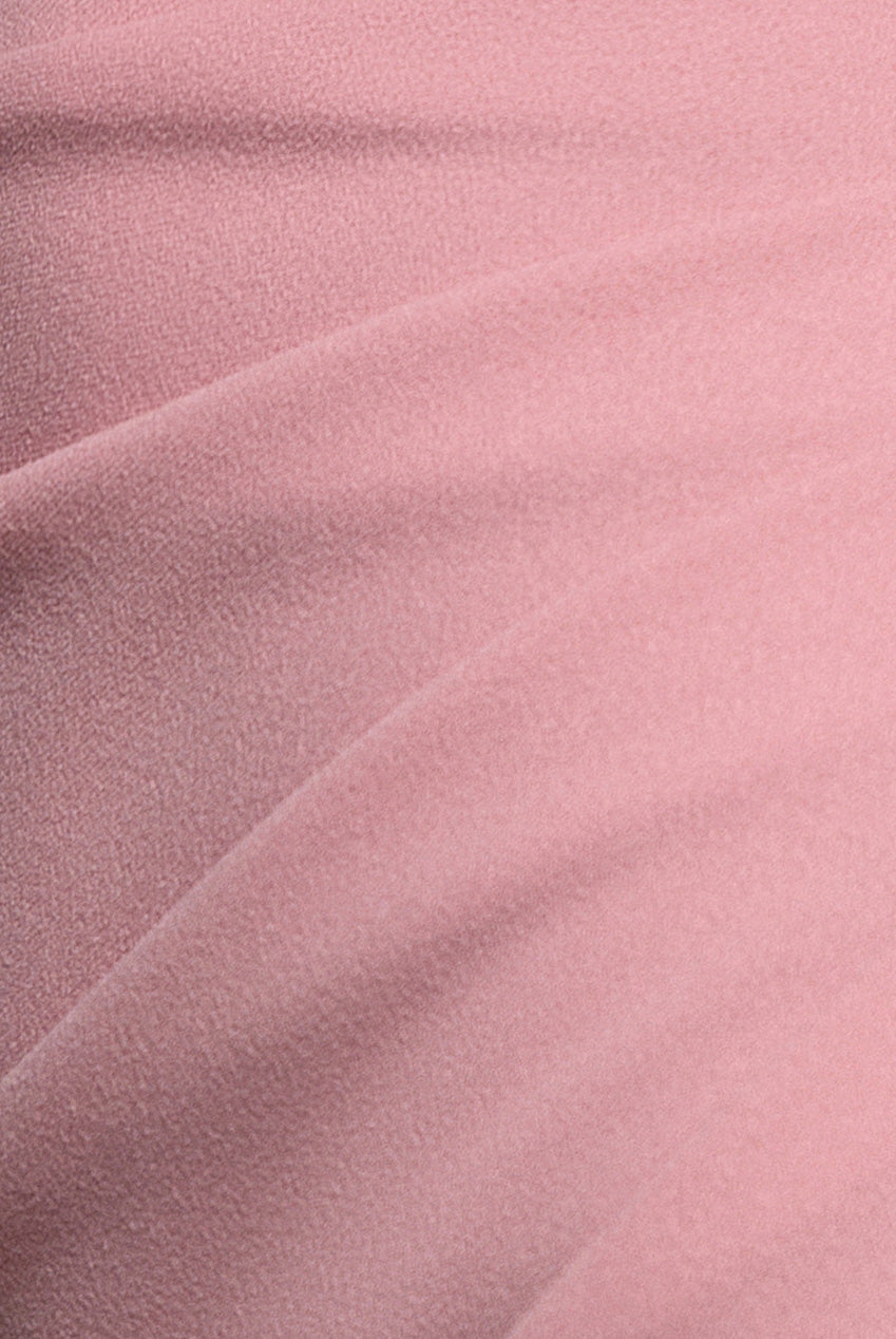 Goddiva Satin Bow Bardot Sheath Maxi Dress - Blush Pink