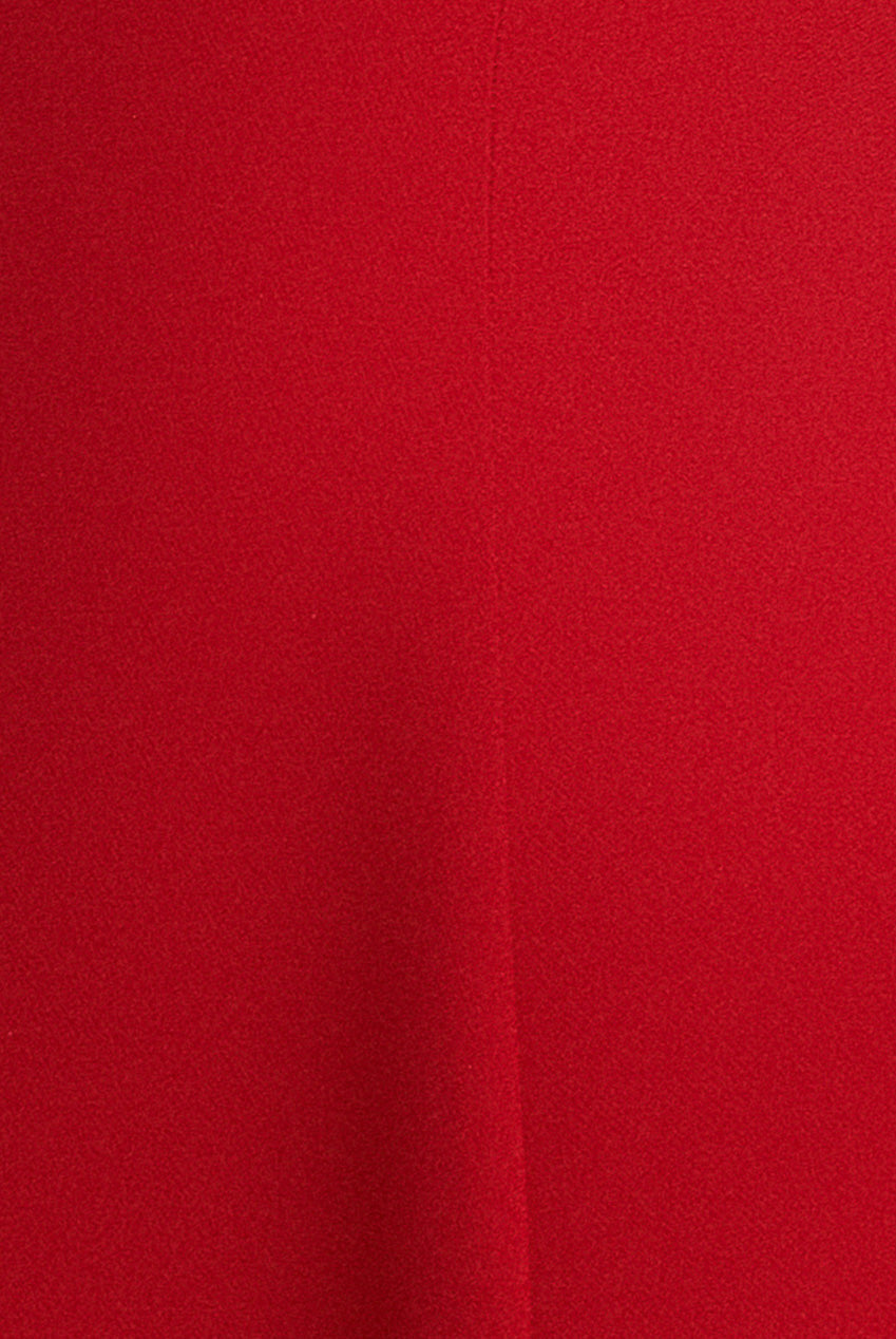 Goddiva Strapless Fit & Flare A Line Maxi Dress - Red