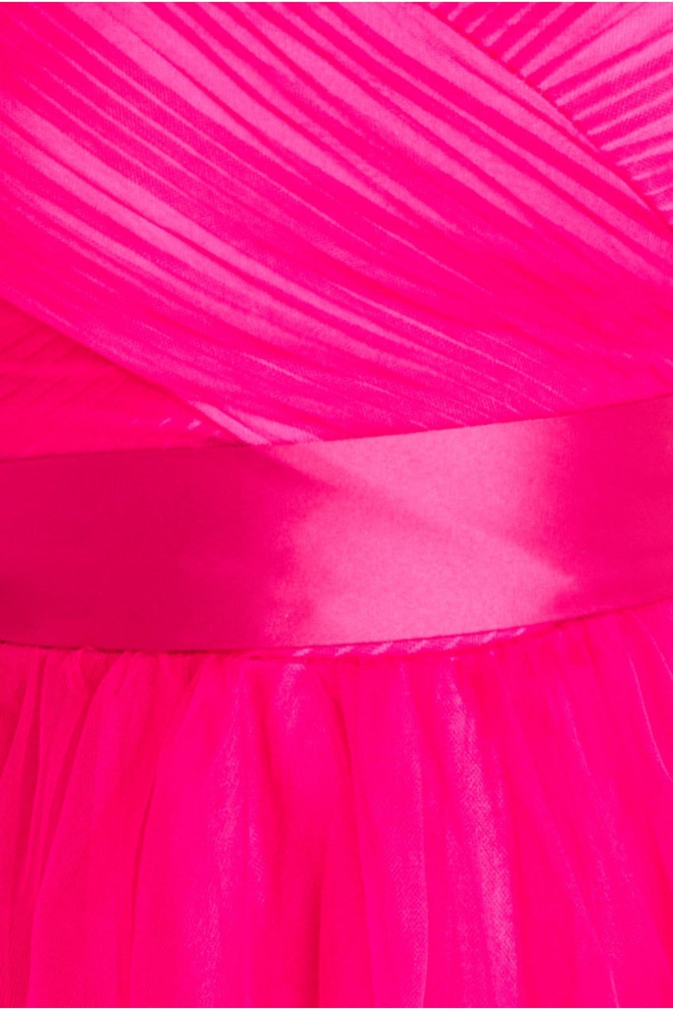Goddiva Off The Shoulder Princess Maxi Dress - Hot Pink