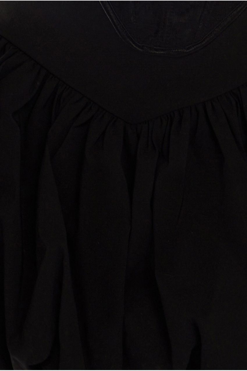 Goddiva Bengaline Balloon Mini Skirt - Black