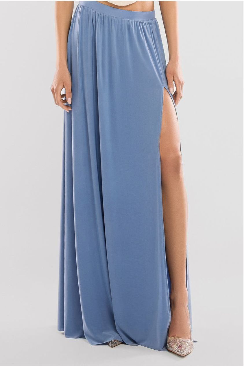Goddiva Side Split Soft Touch Maxi Skirt