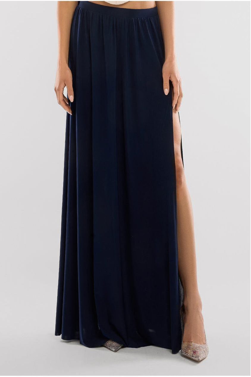 Goddiva Side Split Soft Touch Maxi Skirt