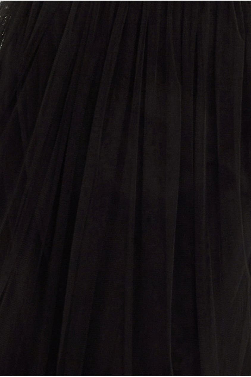 Goddiva Tulle Gathered Midaxi Skirt