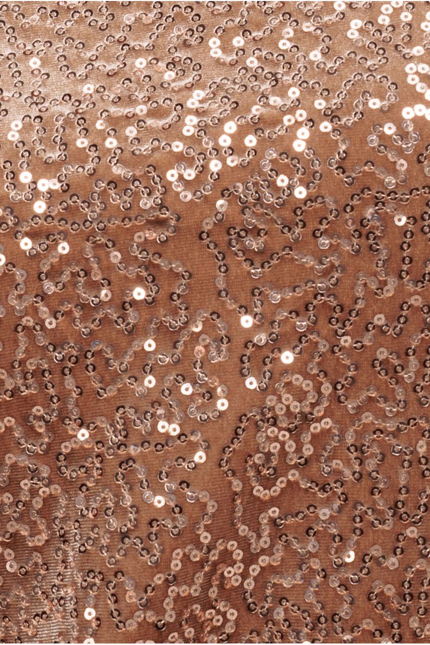 Goddiva Sequin Velvet Sweater - Champagne