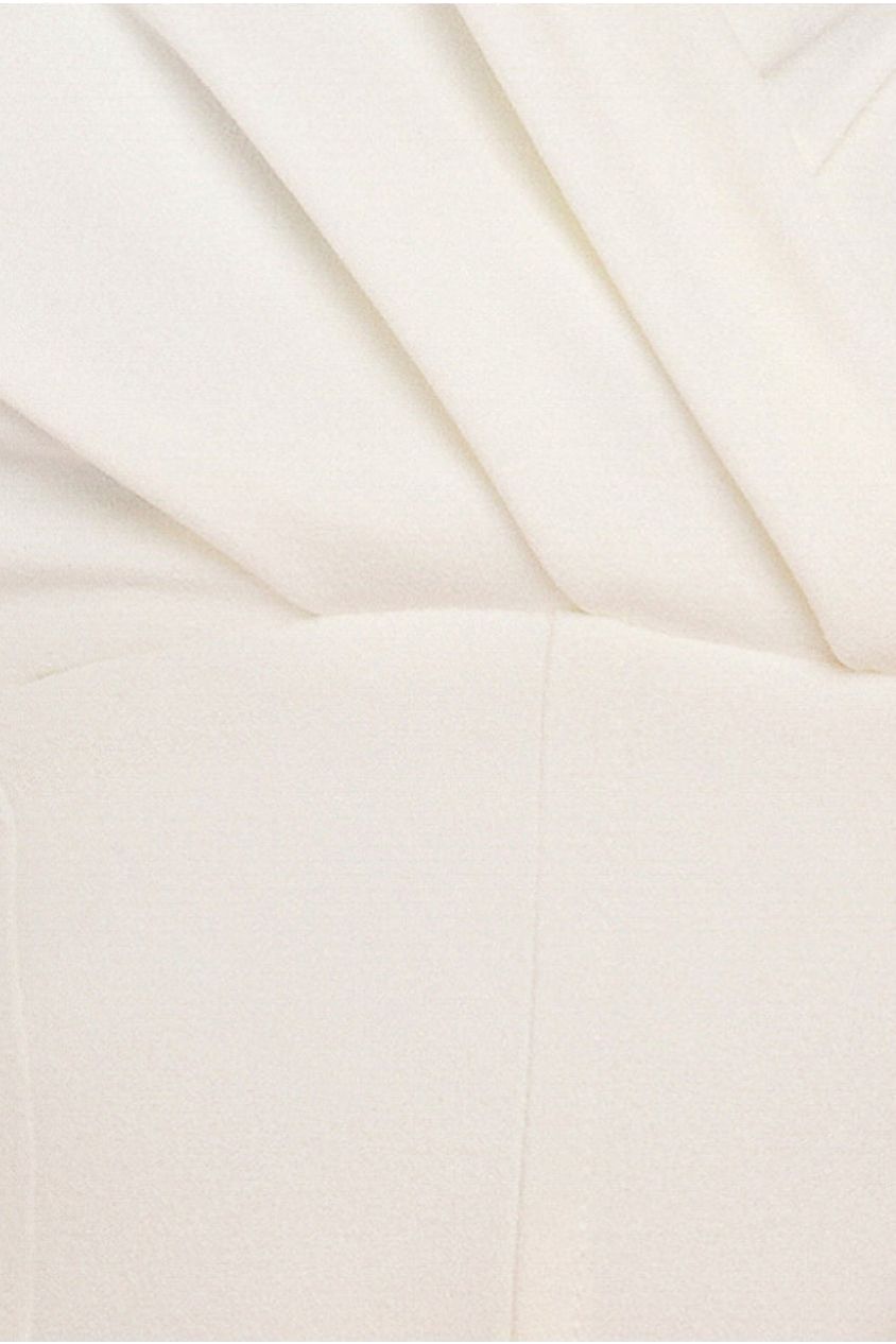 Goddiva Front Pleated Wrap Off The Shoulder Corset