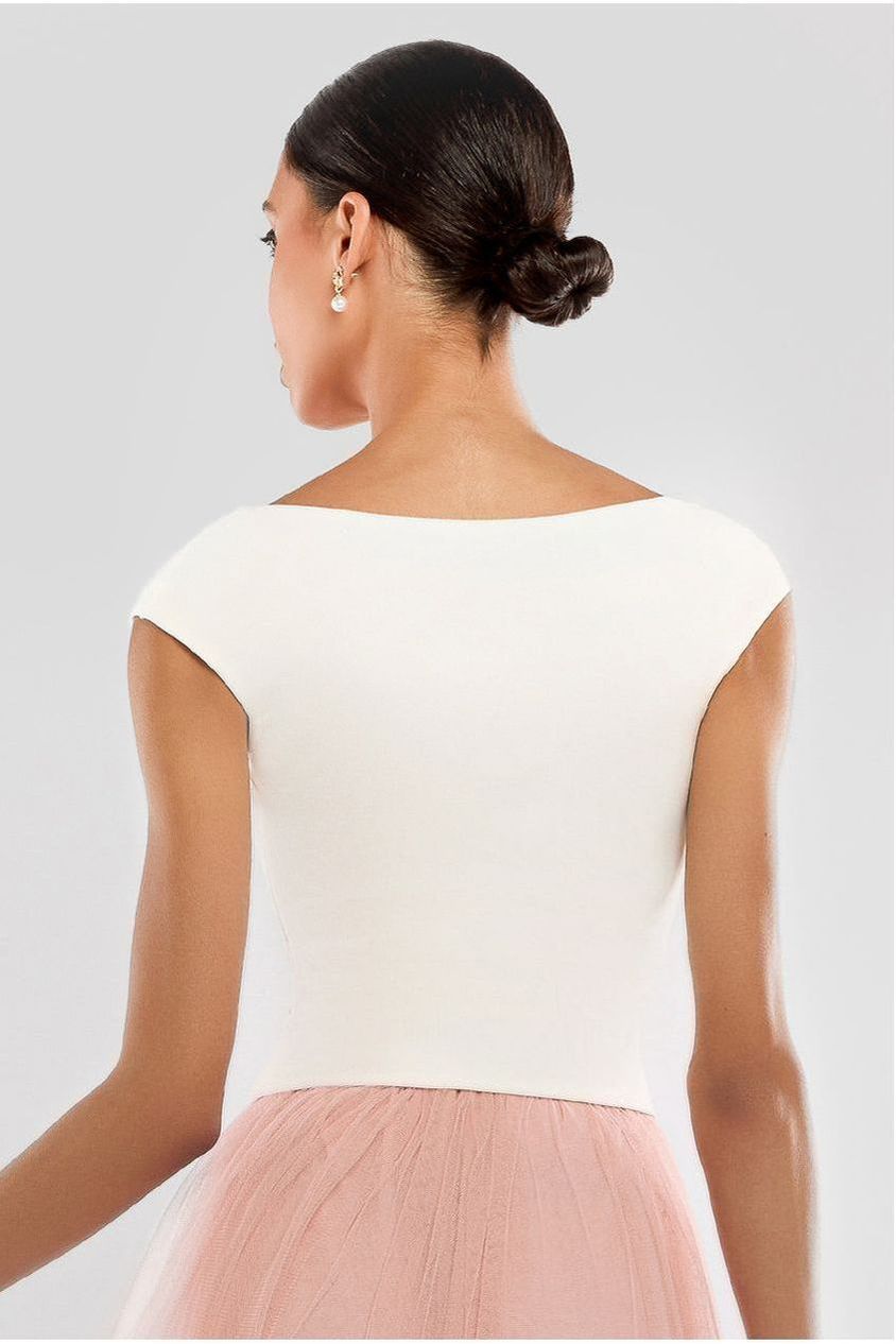 Goddiva Front Pleated Wrap Off The Shoulder Corset