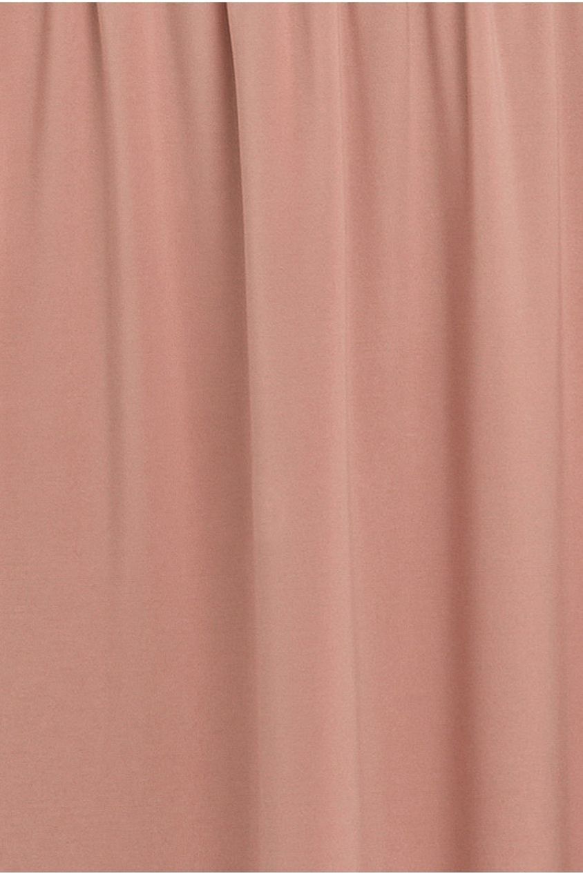 Goddiva Sheer Panel Mesh Corset & Side Split Jersey Maxi Skirt & Scarf Black & Blush Pink