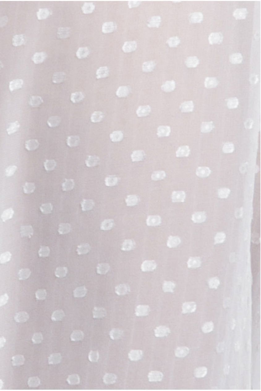 Goddiva Polka Dobby Chiffon A-Line Maxi Skirt