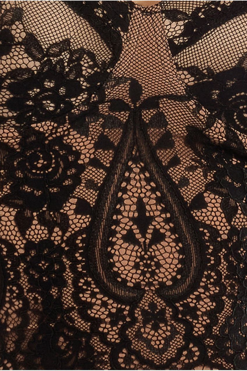 Goddiva Embroidered Lace Corset