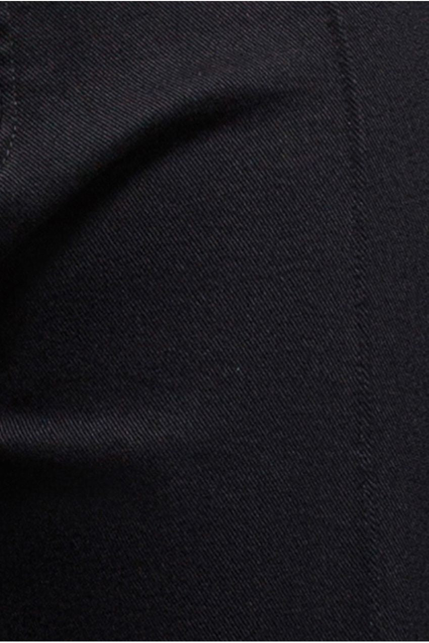 Goddiva denim Wide Leg Stretch Denim Jeans - Black