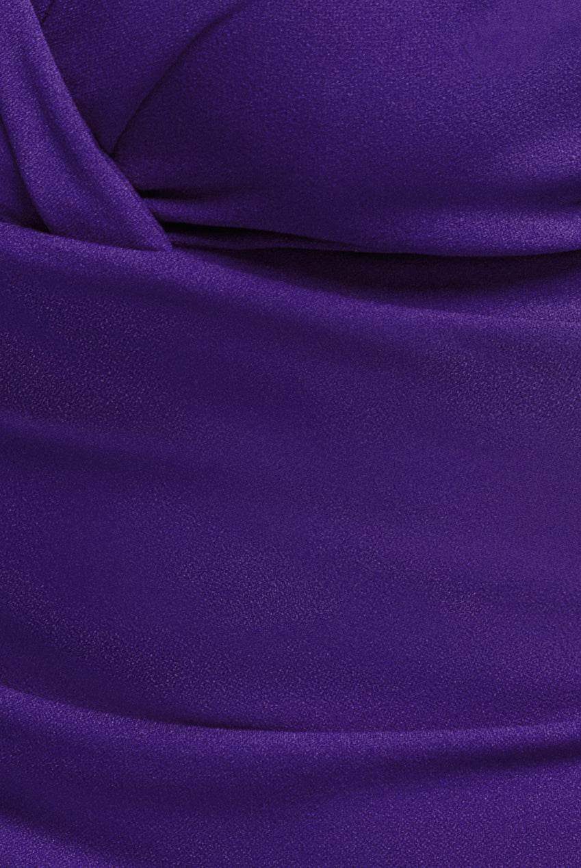 Goddiva Bardot Scuba Romper - Purple