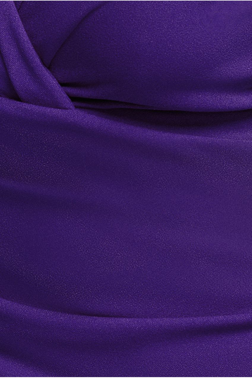 Goddiva Bardot Scuba Romper - Purple