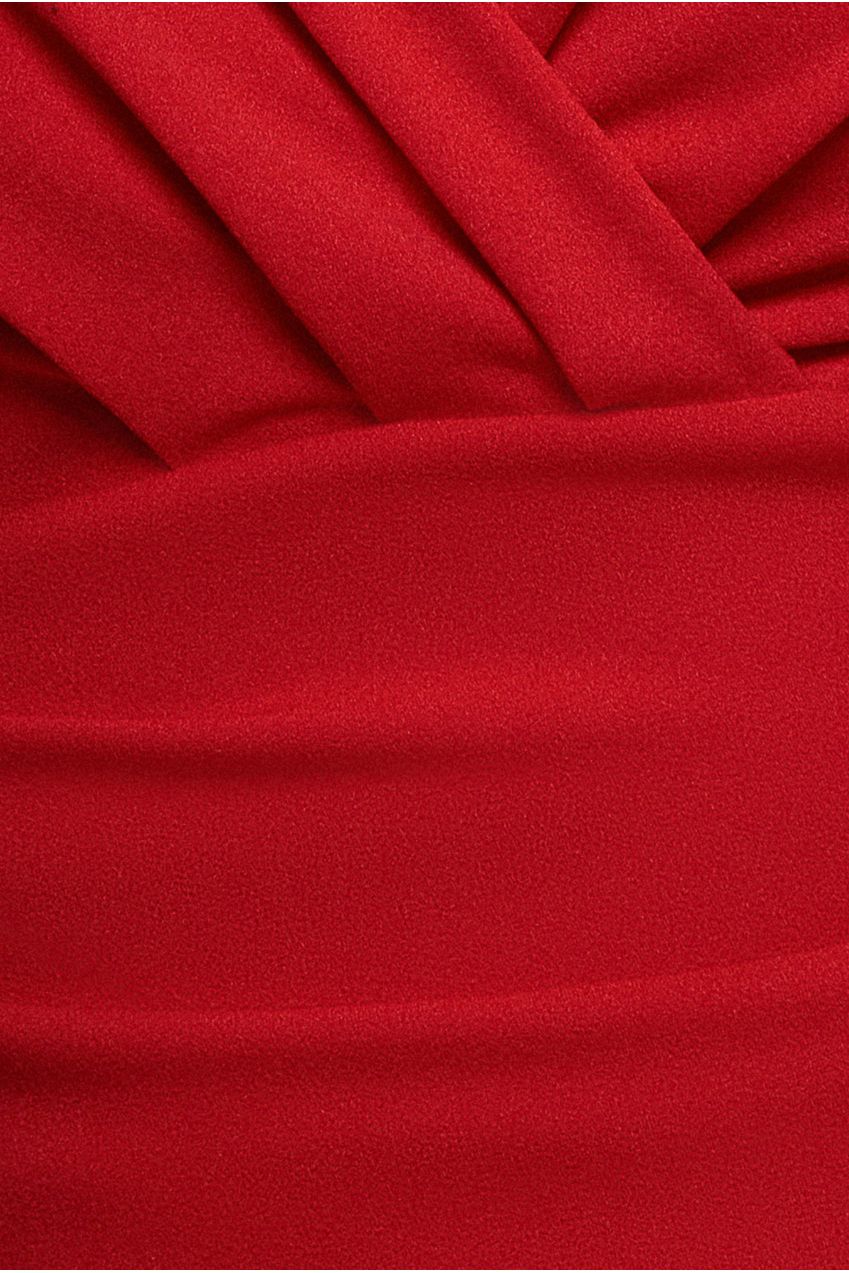 Goddiva Bardot Scuba Romper - Red