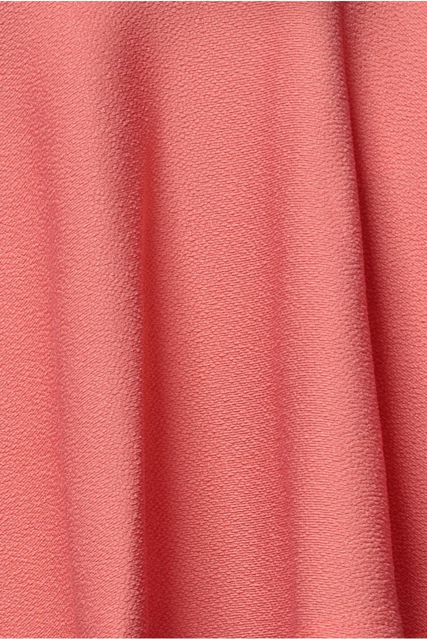 Goddiva Off The Shoulder Frill Neck Skater Romper - Coral