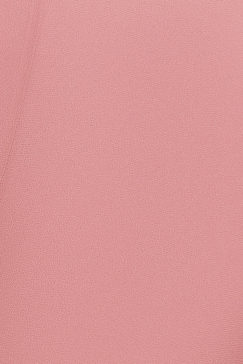 Goddiva Chiffon Romper With Flutter Sleeves - Blush