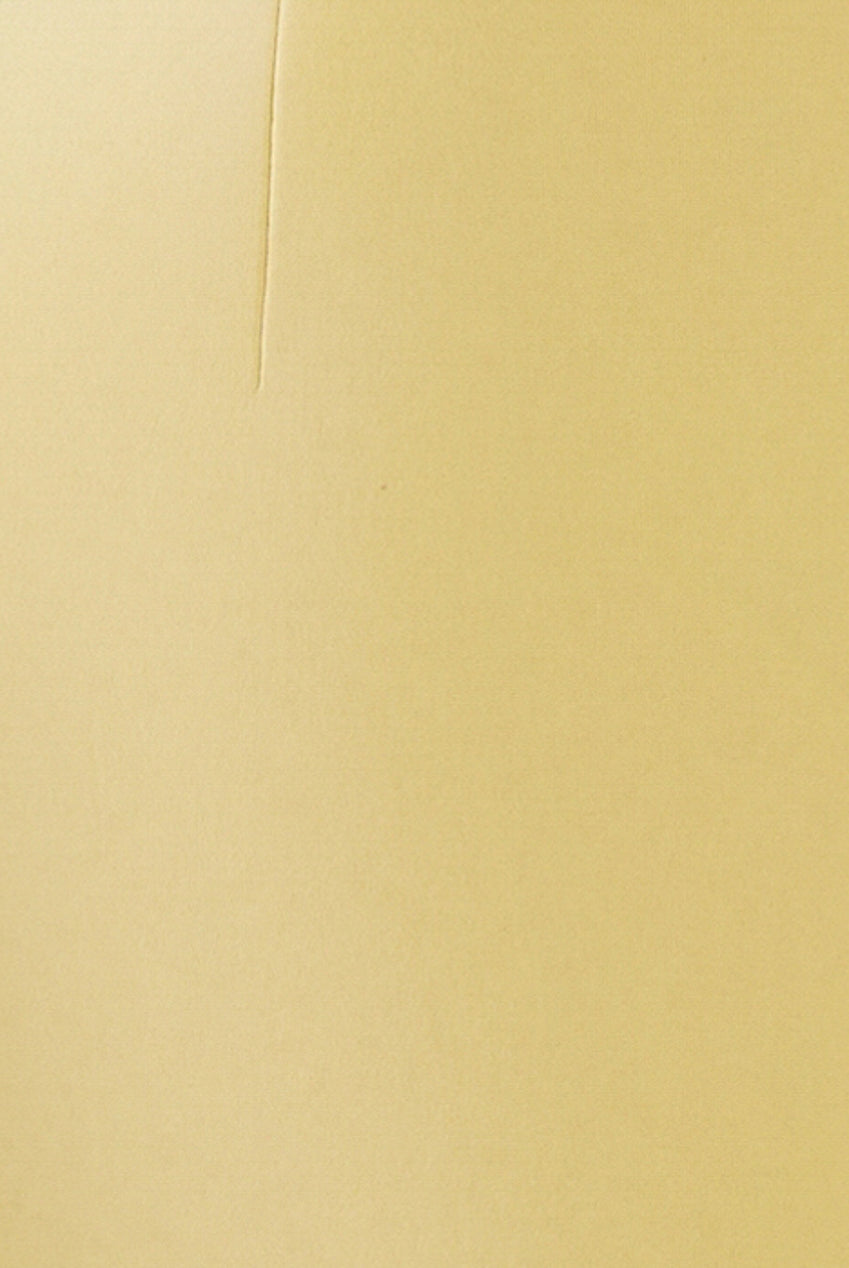 Goddiva Boatneck Open Back Scuba Mini Dress - Lemon