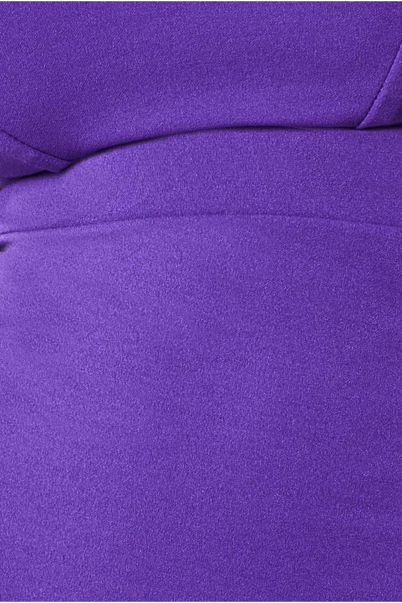 Goddiva Bandeau Maxi With Thigh Split - Purple