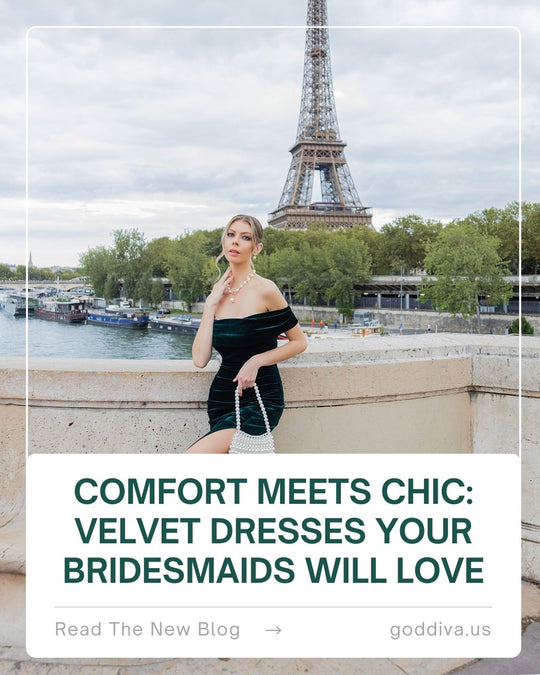Comfort Meets Chic: Velvet Dresses Your Bridesmaids Will Love