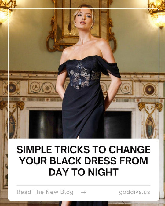 Simple Tricks to Change Your Black Dress from Day to Night