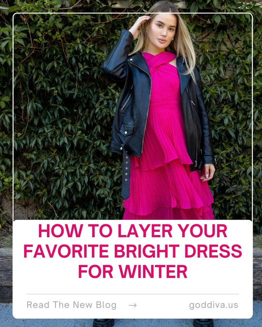 How to Layer Your Favourite Bright Dress for Winter