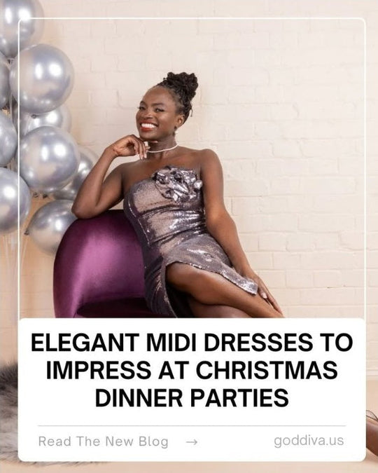 Elegant Midi Dresses to Impress at Christmas Dinner Parties
