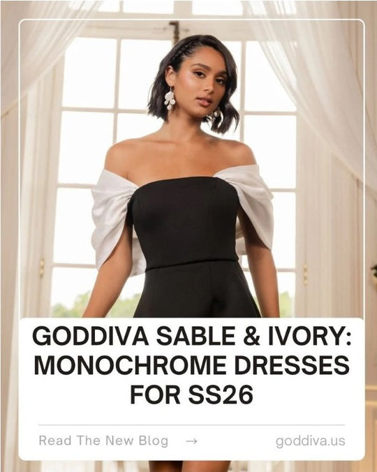 Goddiva Sable & Ivory: Monochrome Dresses for SS26