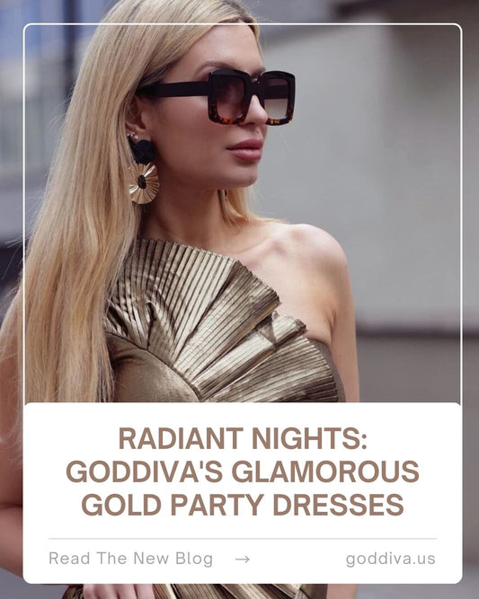 Radiant Nights: Goddiva's Glamorous Gold Party Dresses