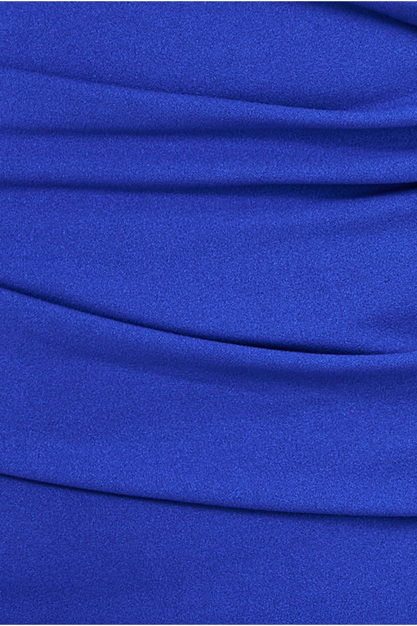 Goddiva Plus Bardot Pleated Midi Dress - Royal Blue