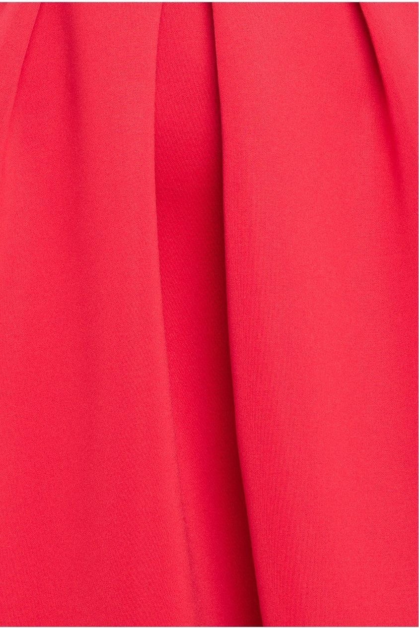 Goddiva Scuba Foam Skater Midi Dress - Red