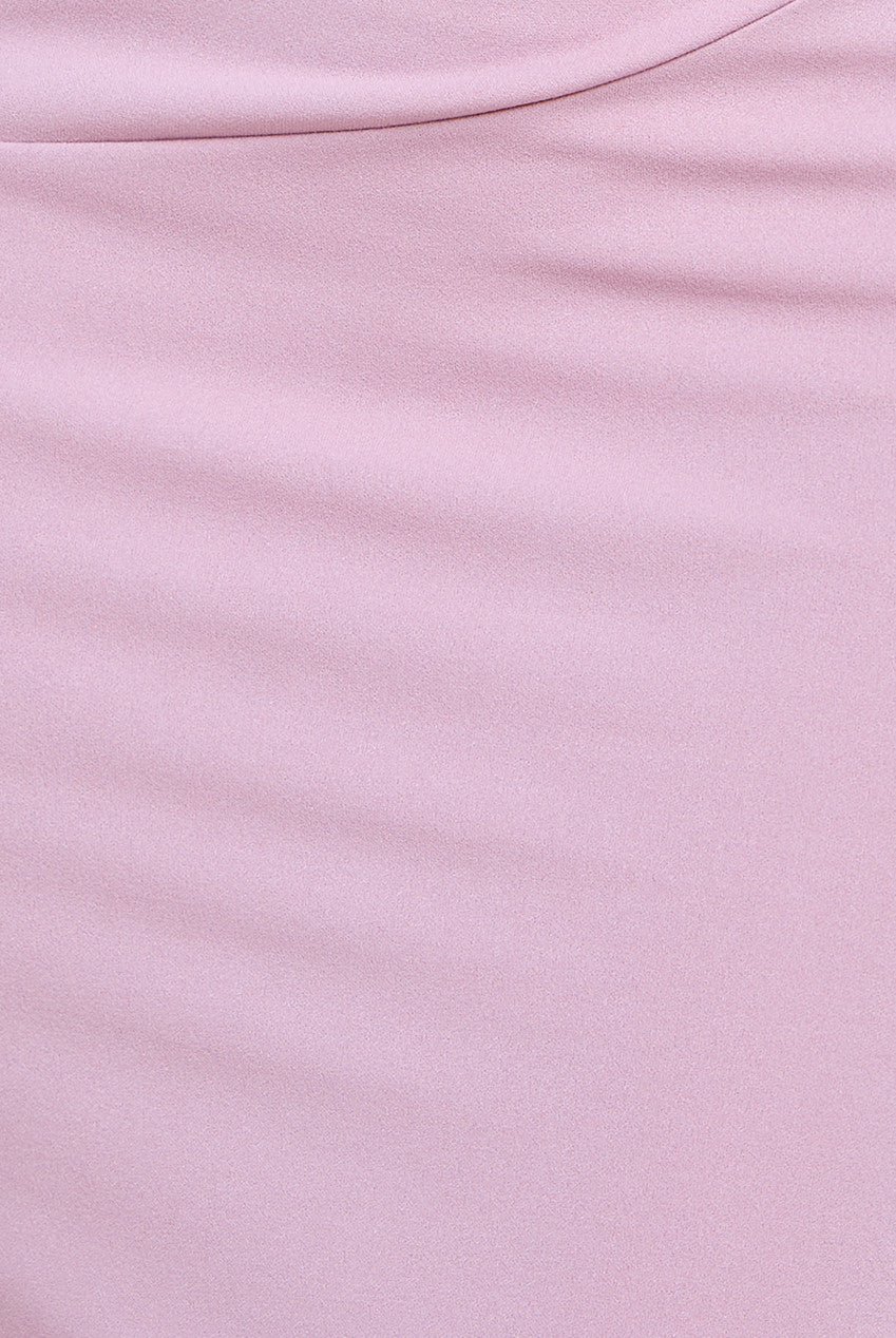 Goddiva Off The Shoulder Frill Bodice Midi Dress - Rose Pink